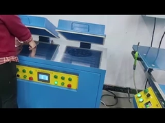 Machine manuelle de gravure en silicone textile pour la fabrication d'étiquettes de boîtes